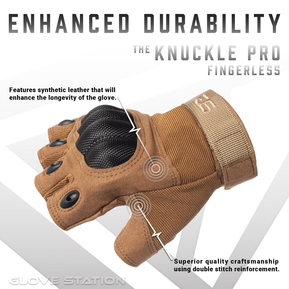 Glove Station knuckle close-up highlighting reinforced molding benefit: impact coverage