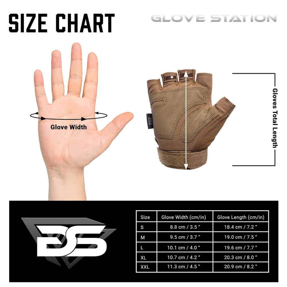 Glove Station next to ruler showing large size fit benefit: accurate sizing