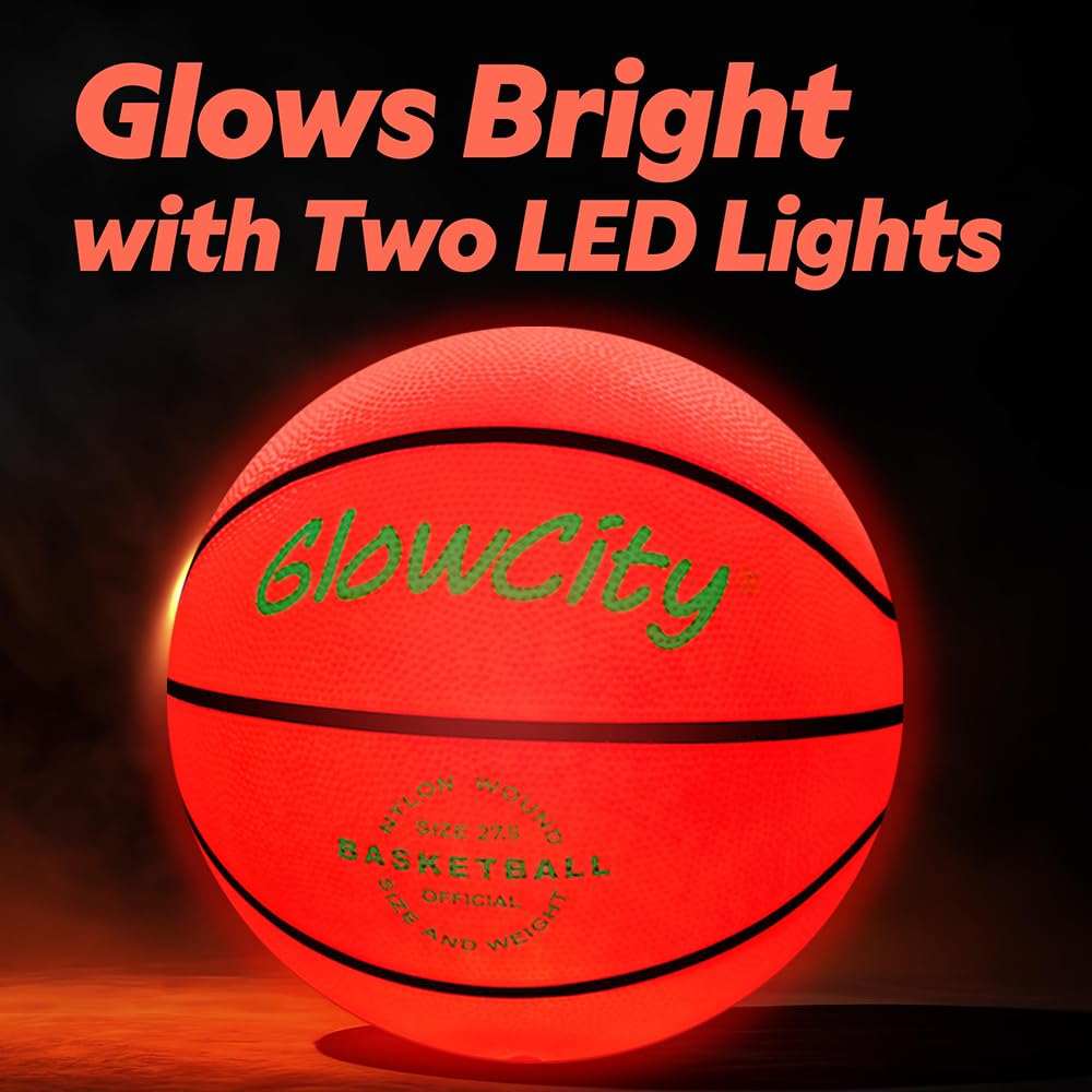 GlowCity batteries included alongside ball for instant play and long run-time