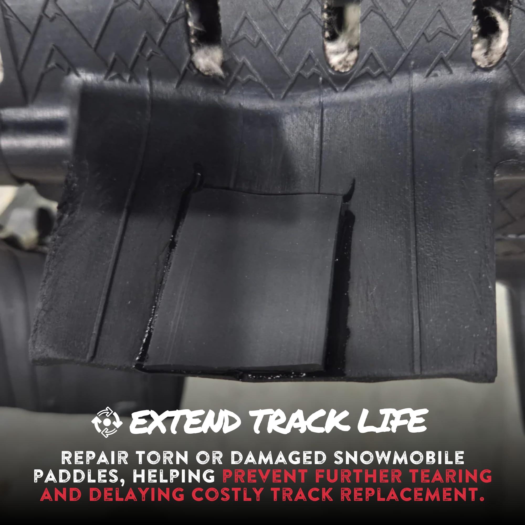 GlueTread glove and supplies arranged for clean, professional repairs