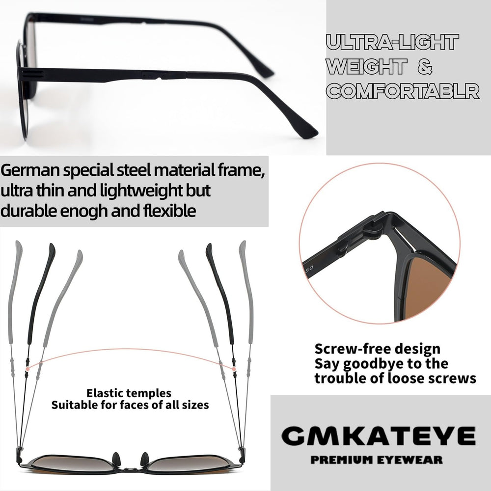 GMKATEYE polarized lens reducing glare demonstration for clearer outdoor vision