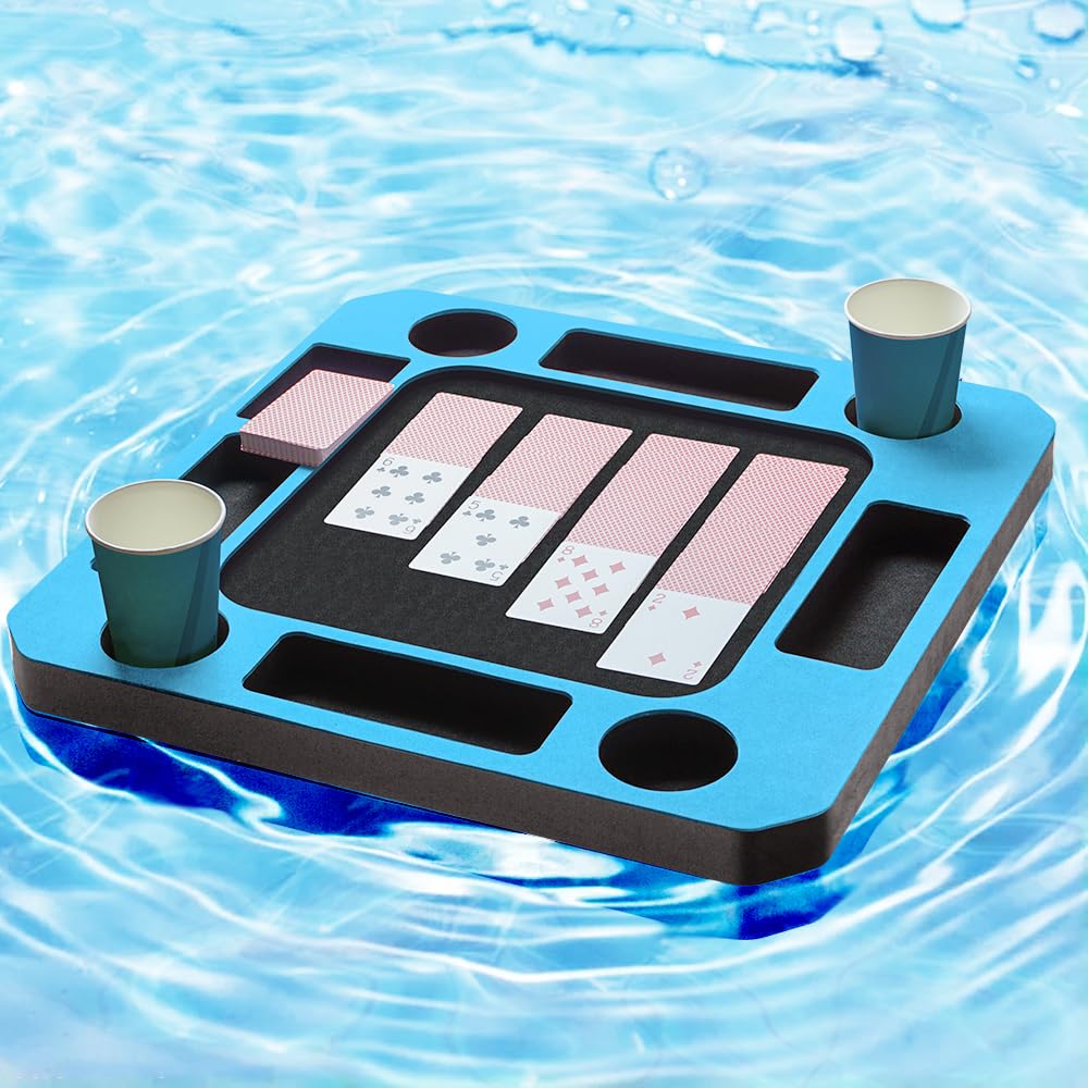 GNYOGO floating pool table front view shows stable surface and compartments for easy entertaining