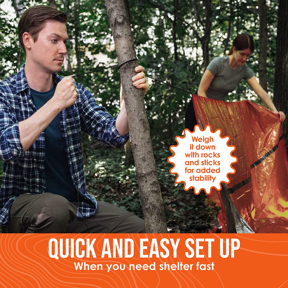 Go Time Gear bivy-style ground setup showing low-profile protection benefit