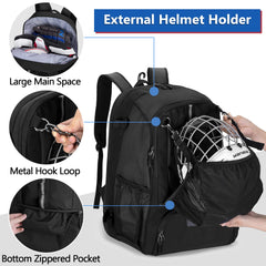 GOBUROS hidden helmet net pouch pulled out to store helmet securely and ventilated