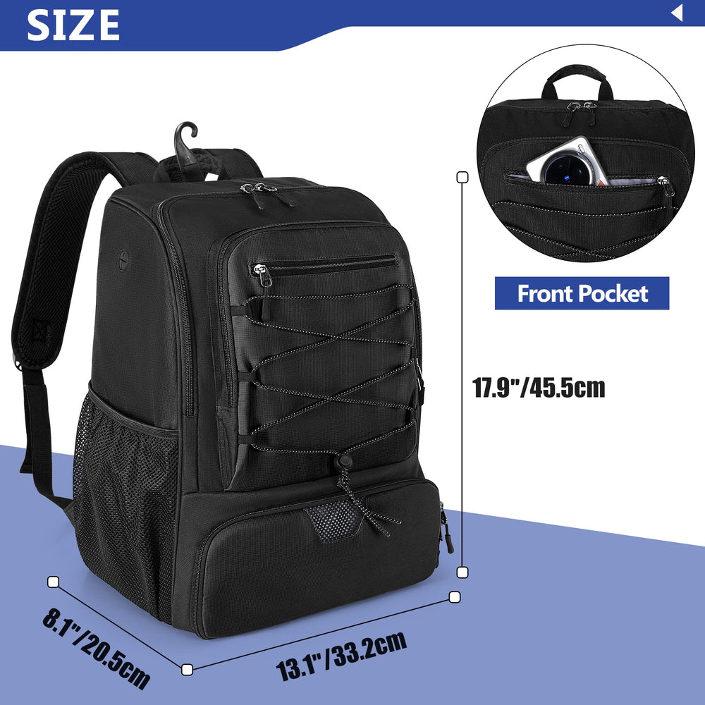 GOBUROS padded back panel and shoulder straps for comfortable carrying