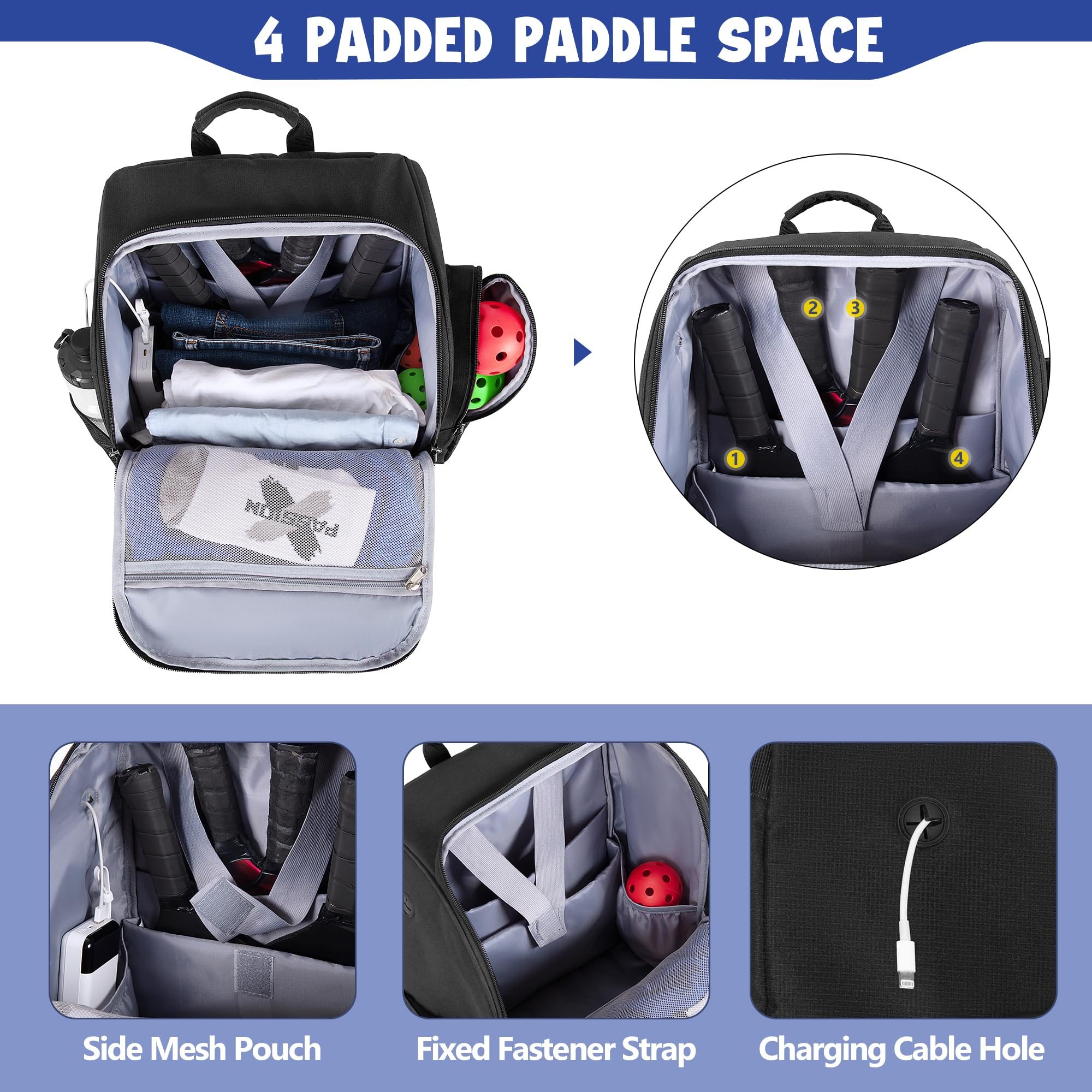 GOBUROS ventilated shoe compartment open with sneakers isolated and odor control