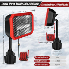 Gociean heater side profile highlighting stable base and low noise