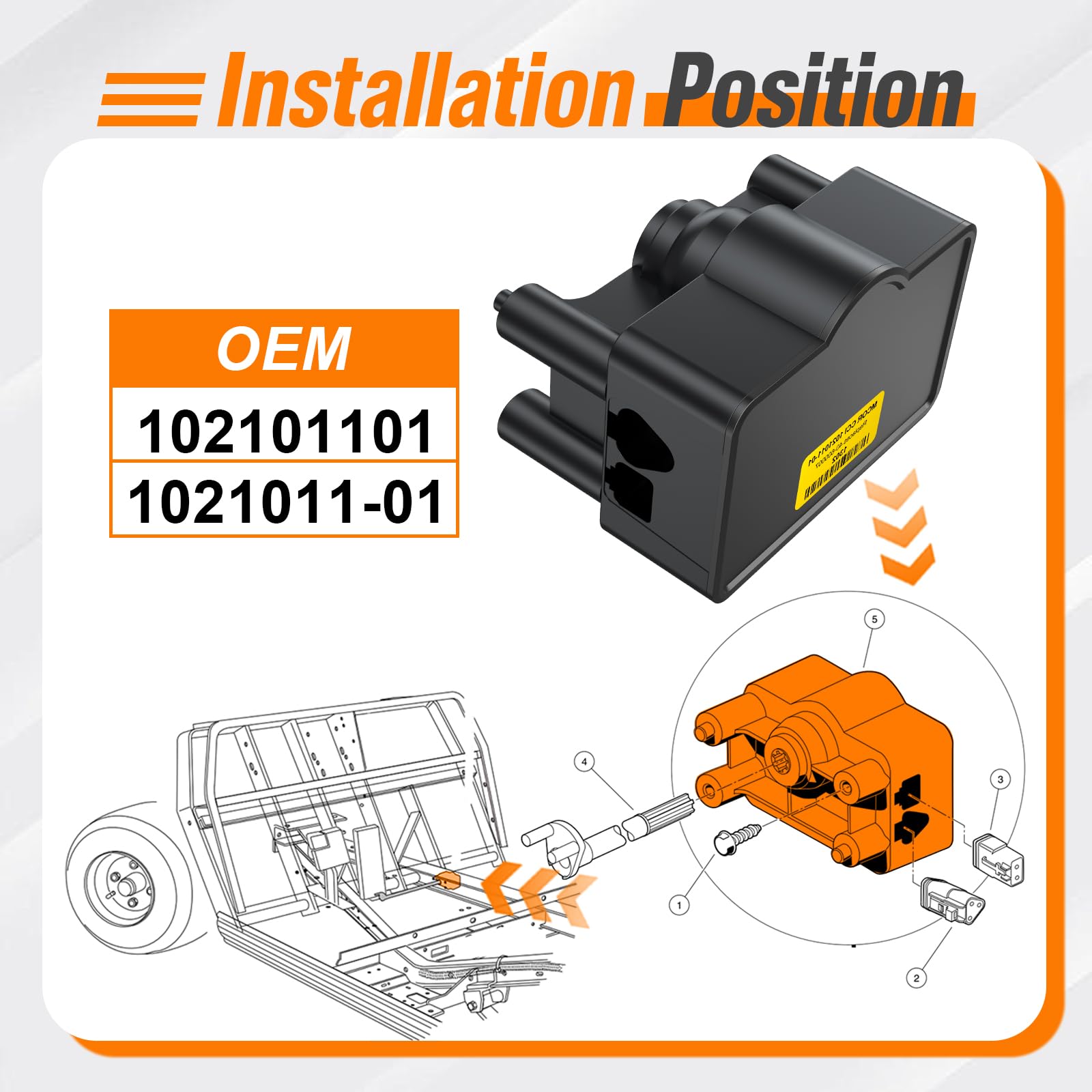 GODCTSUP packaging and included manual for clear installation instructions and parts