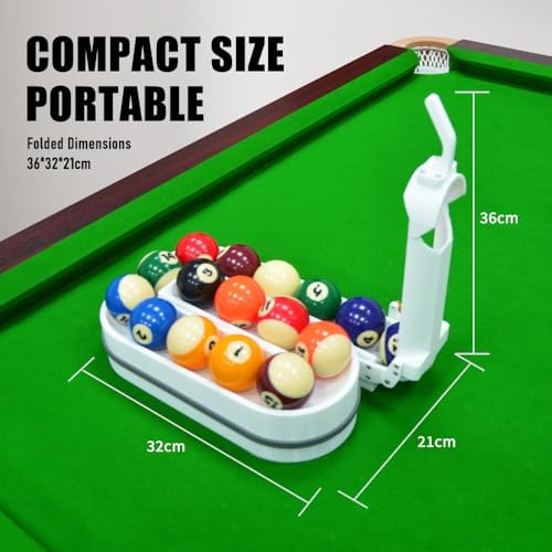 GODUNSHER size comparison next to cue showing portable scale benefit