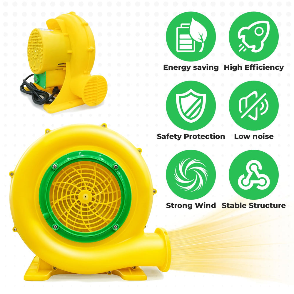 GOFAFALO blower with included stakes and accessories for secure anchoring benefit