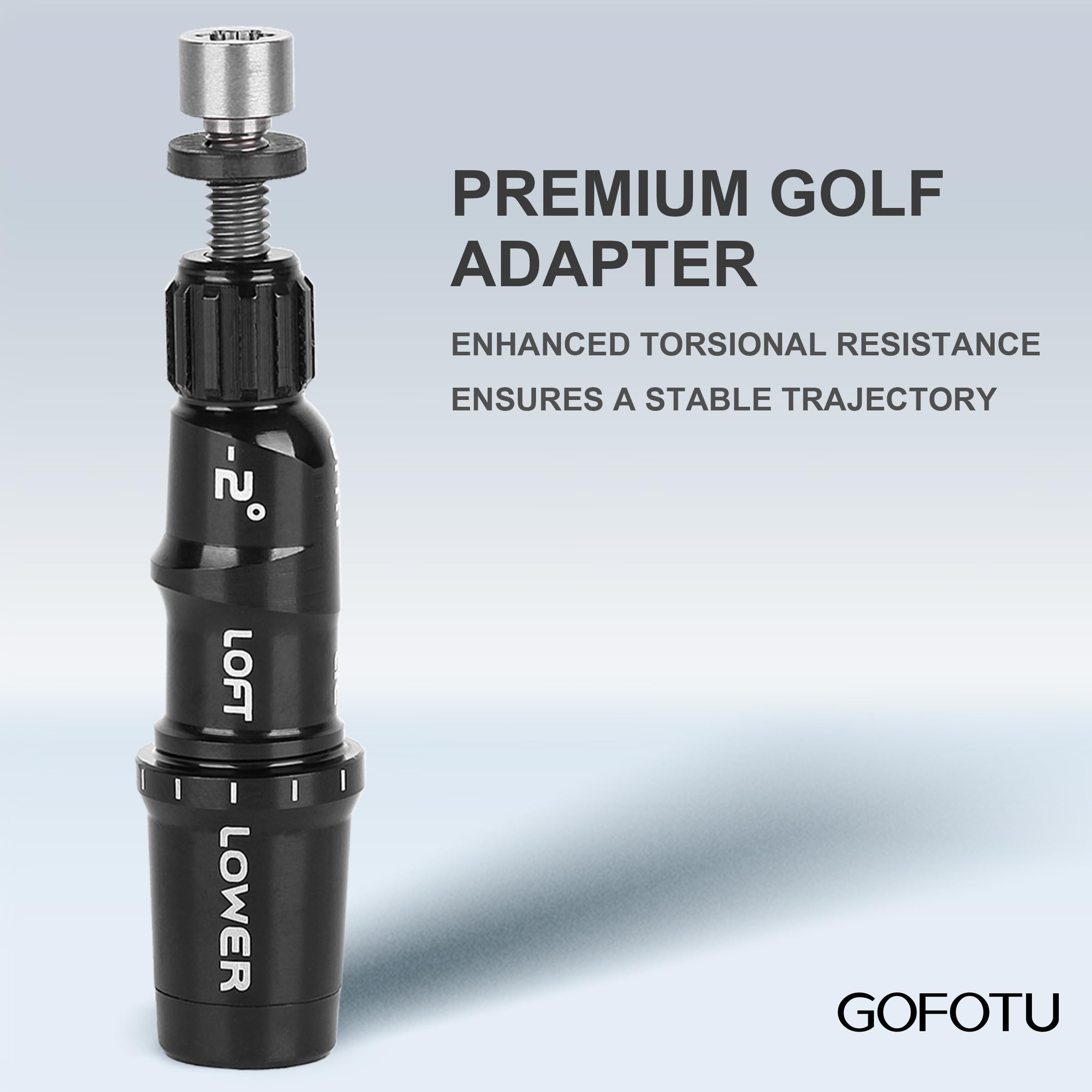 Gofotu included parts layout with ferrule washer and screw for complete installation kit