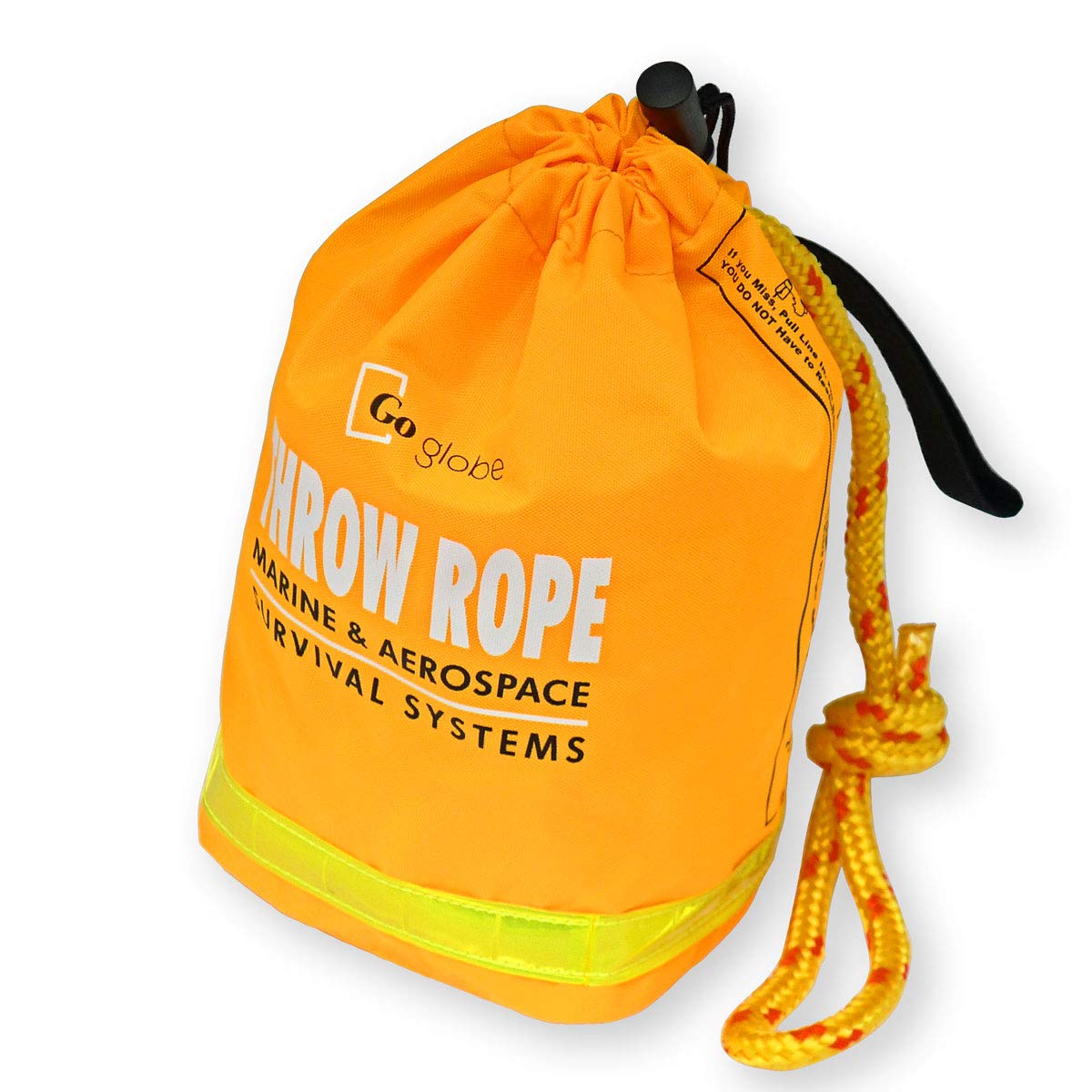 Goglobe label and reflective strip detail enhancing visibility and quick identification