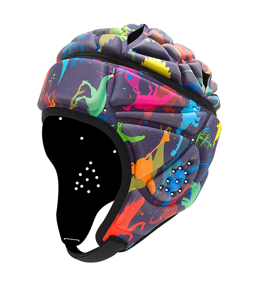 GOHASPW front view of printed soft-shell headgear showing full coverage and comfort