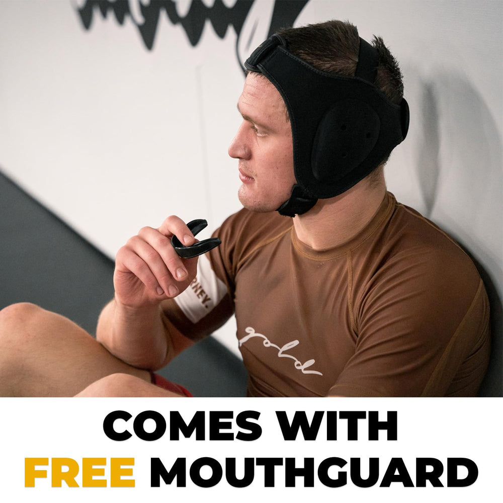 Gold BJJ folded portable view for easy transport benefit