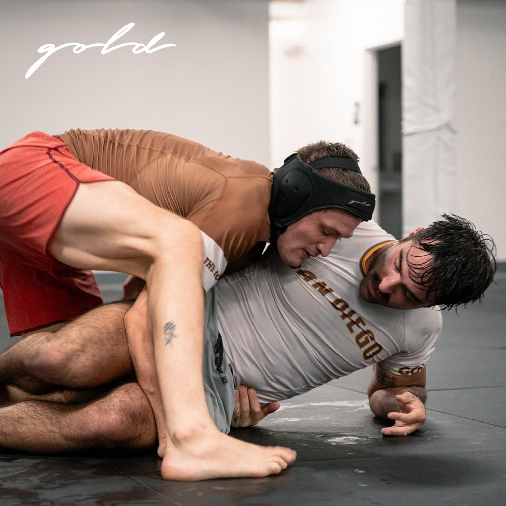 Gold BJJ with mouthguard included ready-to-train convenience benefit
