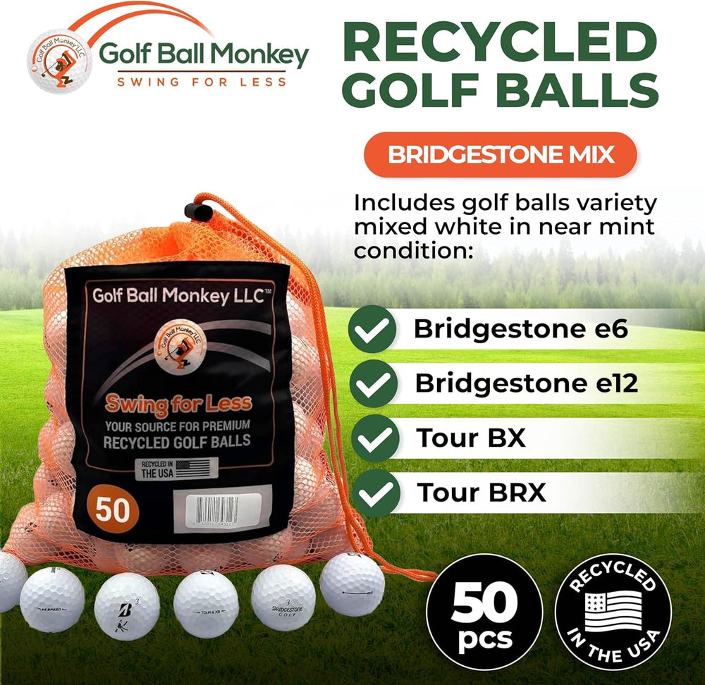 Golf Ball Monkey close-up of Bridgestone ball scuffs showing continued playability