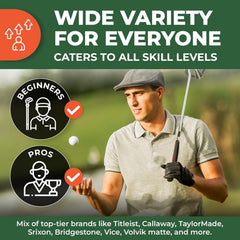 Golf Ball Monkey Bridgestone balls beside a tee showing true size and scale