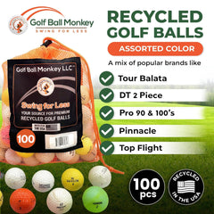 Golf Ball Monkey mesh bag included for easy storage and transport