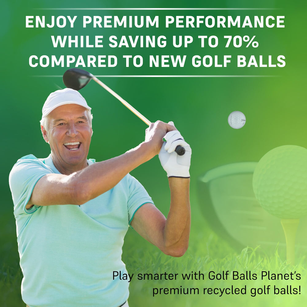 Golf Ball Planet mesh bag drawstring detail showing easy transport benefit