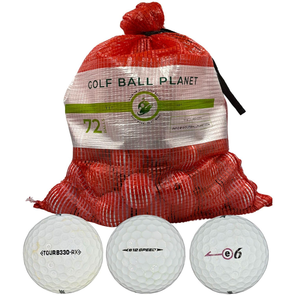 Golf Ball Planet Bridgestone front view showing bag and count for easy selection