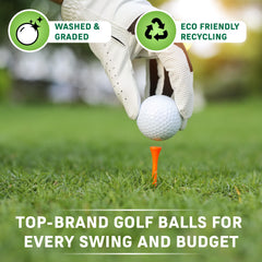 Golf Ball Planet E6 detail of light pen marking and logo demonstrating authentic used condition