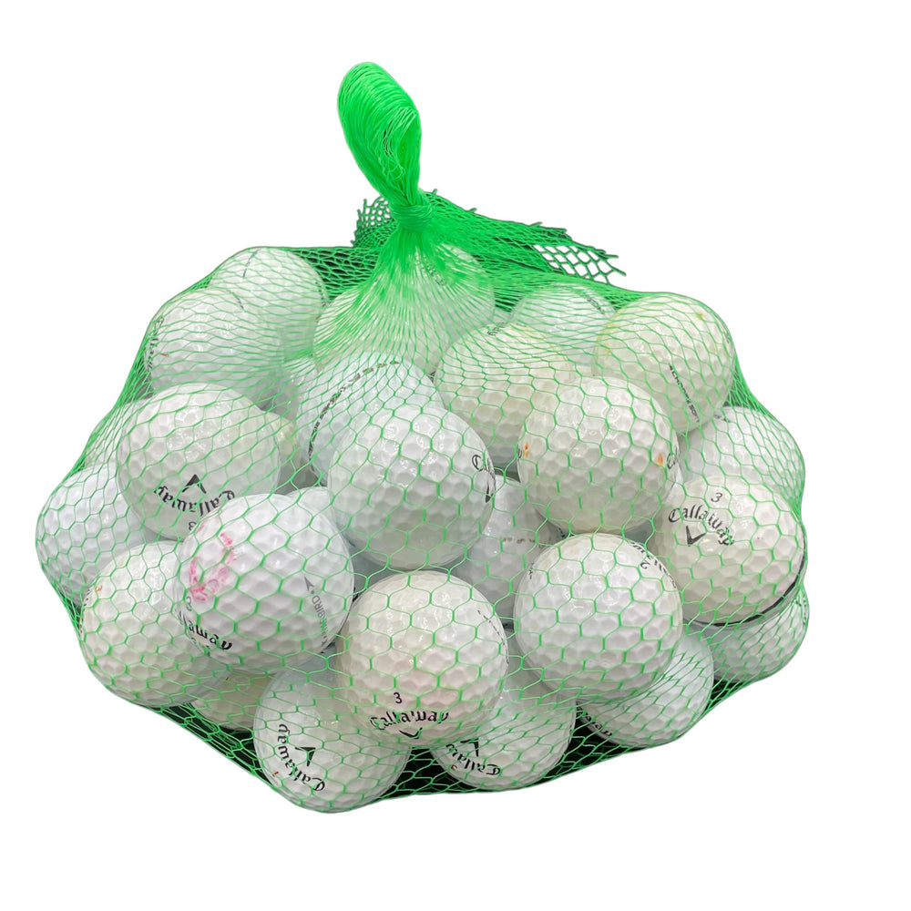 Golf Ball Planet front packaging showing 50 used balls and clear value