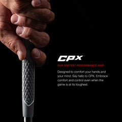 Golf Pride CPX close-up of EXO diamond-quilt texture for better hand traction