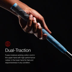 Golf Pride side profile showing midsize Plus4 shape for improved hand stability