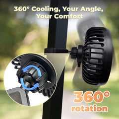 GOLFCOZER locked clip bracket attached to square frame for secure fit