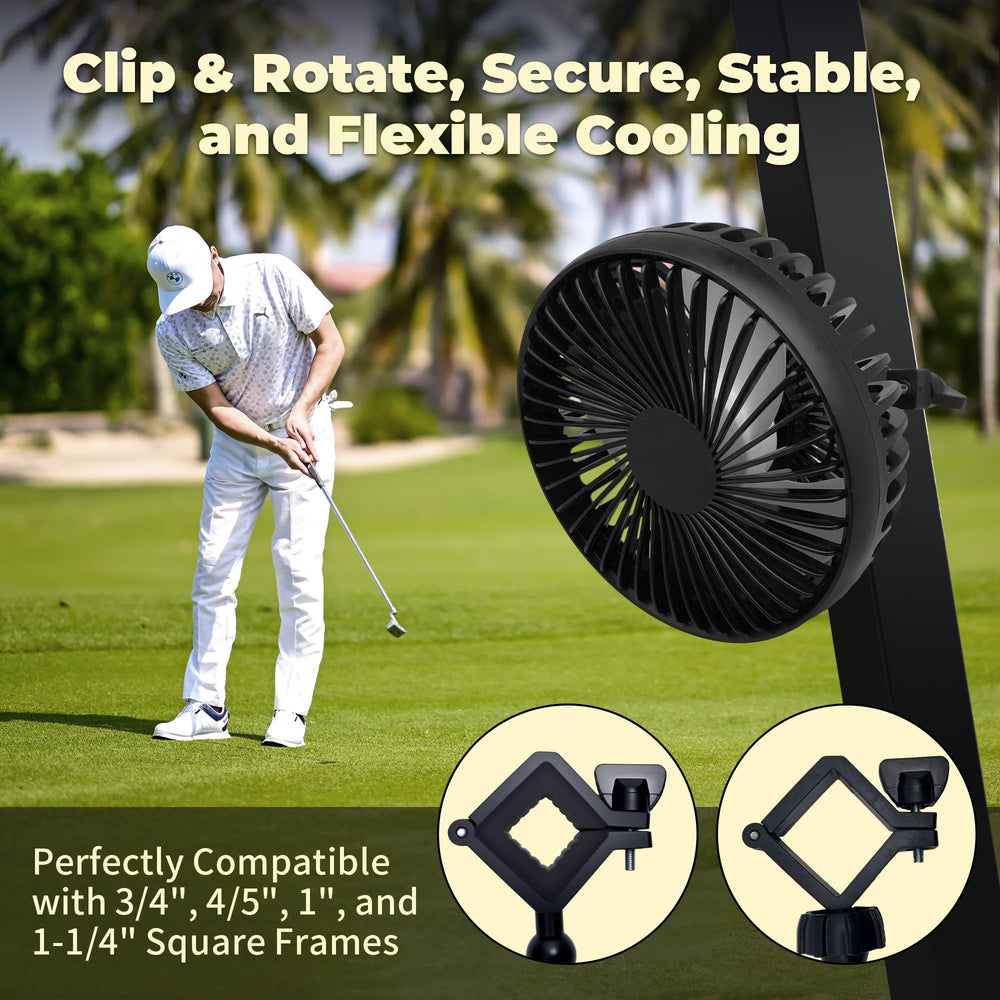 GOLFCOZER USB cable plugged into cart port for convenient power