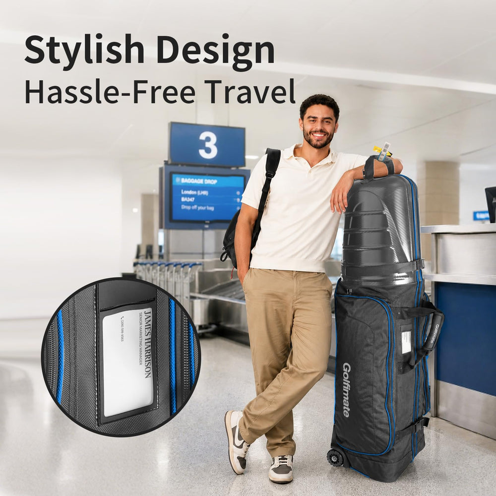 Golfimate lifestyle at airport terminal for confident travel handling