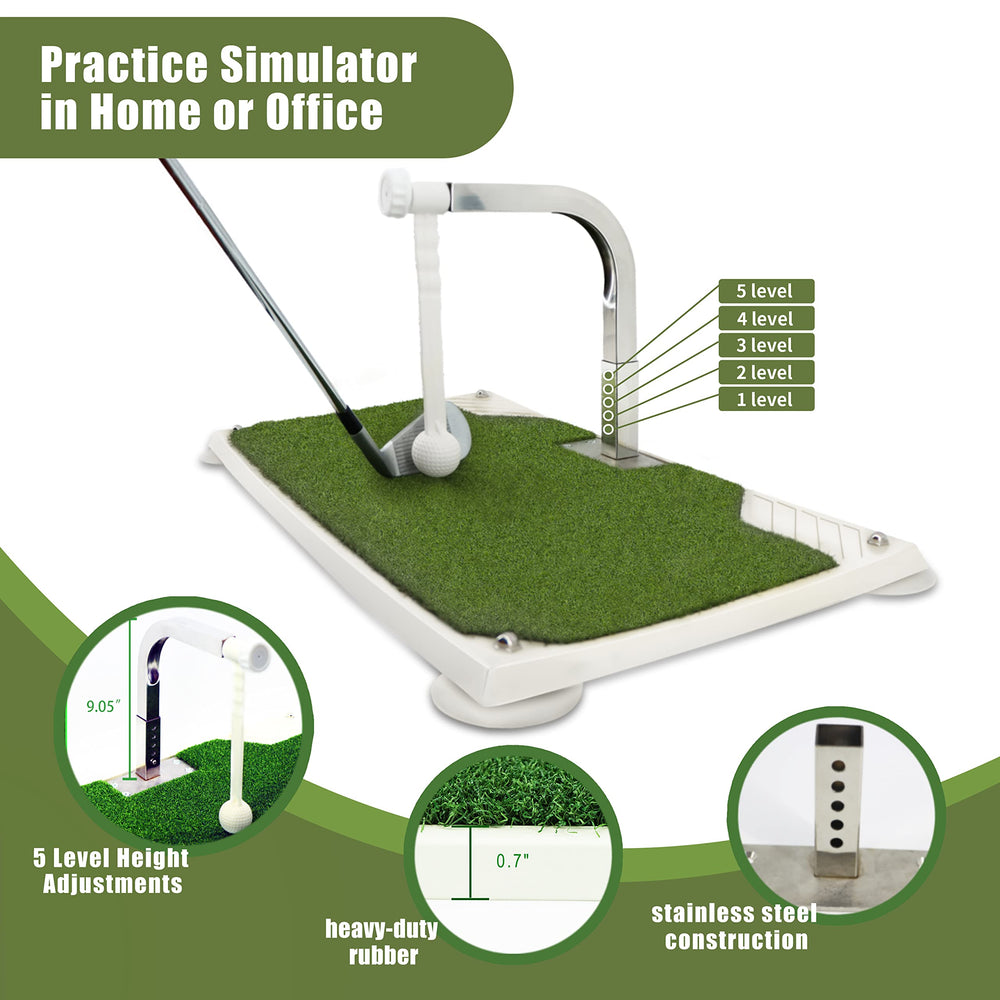 Golfupp close-up of PE turf texture highlighting durable surface and feel
