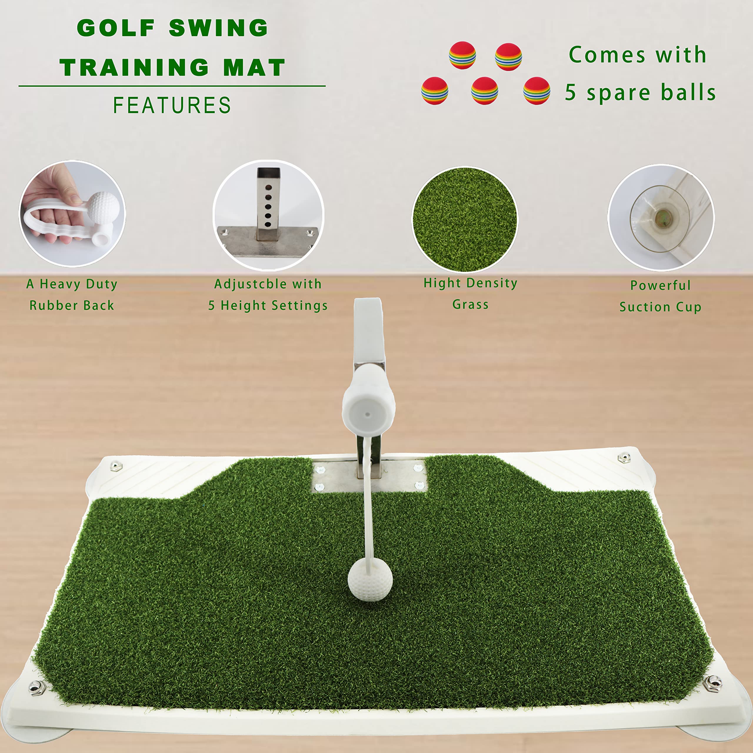 Golfupp spare balls and accessories included so you can start training