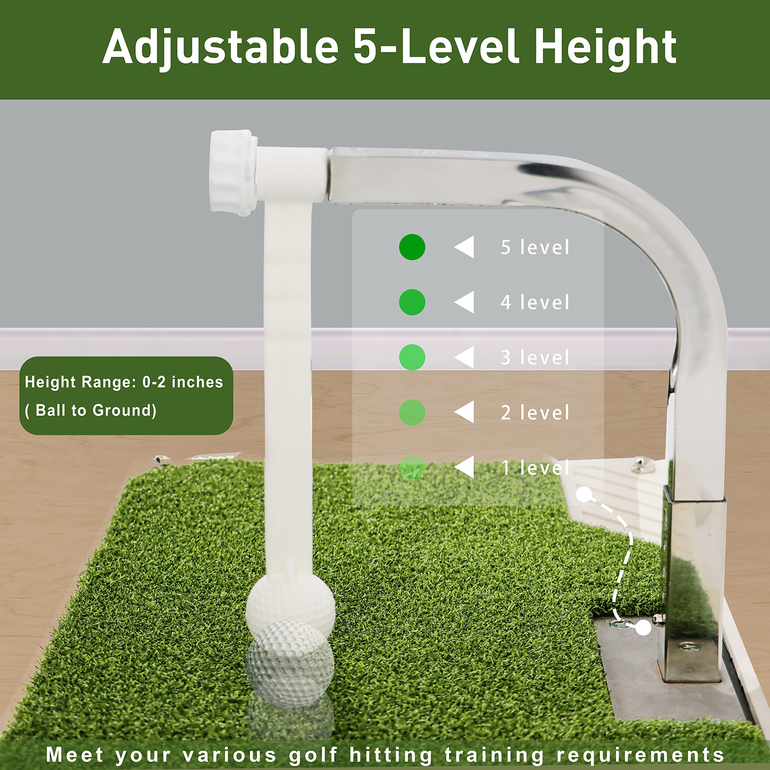 Golfupp strong suction foot detail demonstrating secure anchoring benefit
