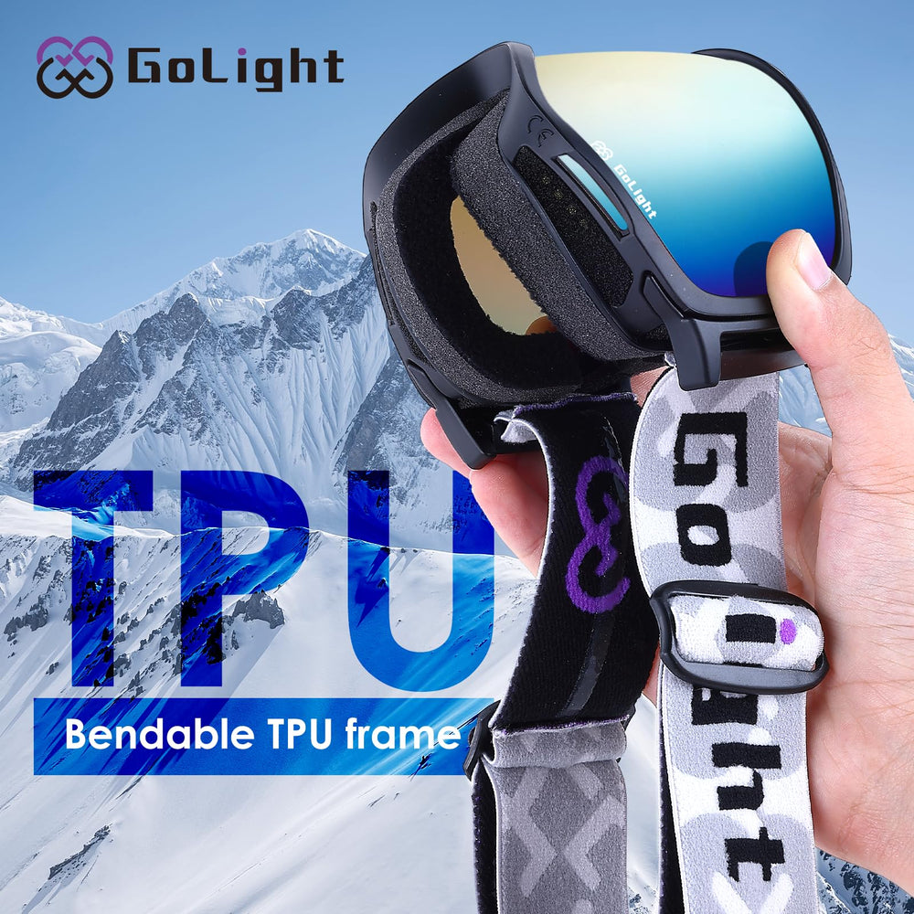 GoLight flexible TPU frame being bent showing durability and light weight