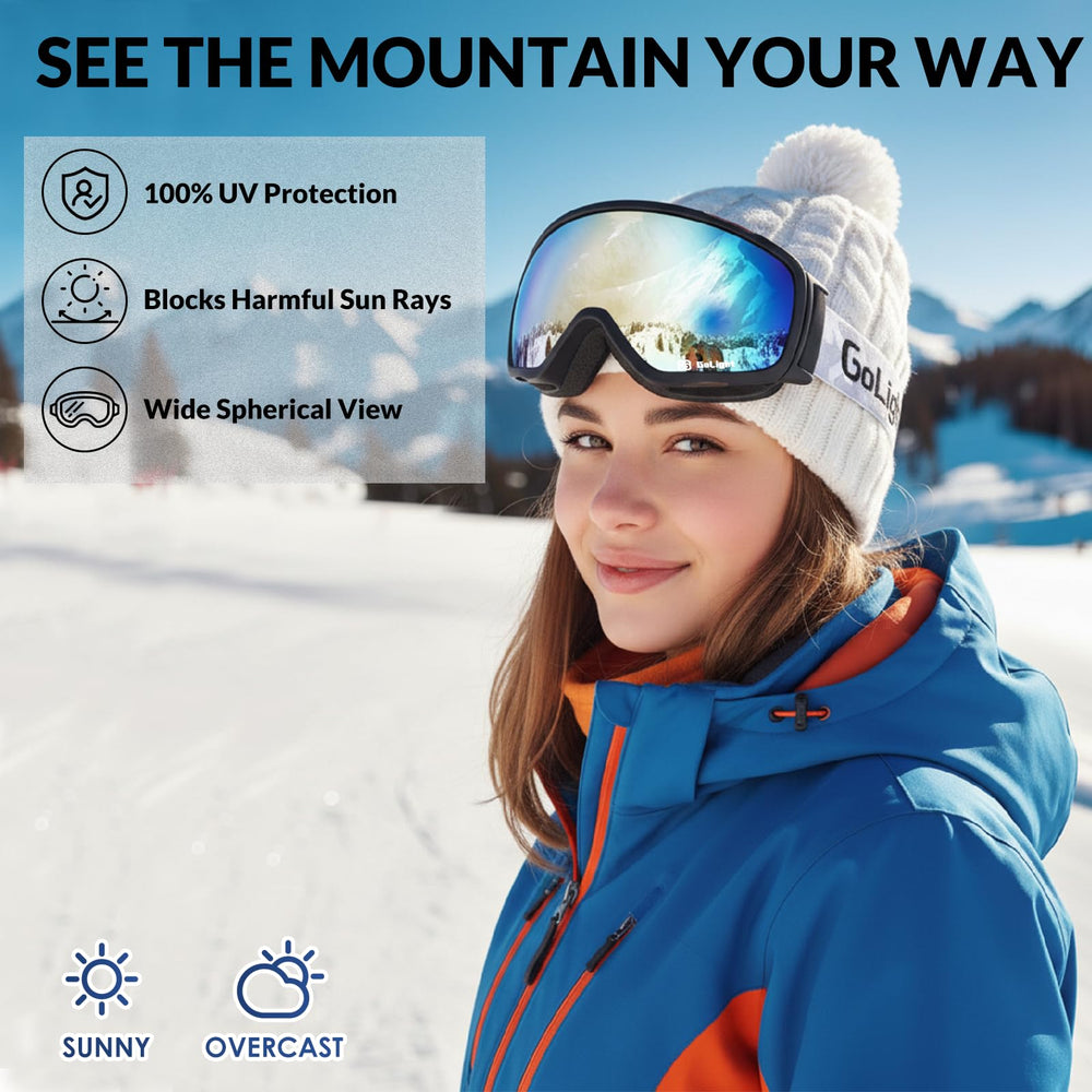 GoLight inner frame detail showing eyewear clearance and comfortable fit