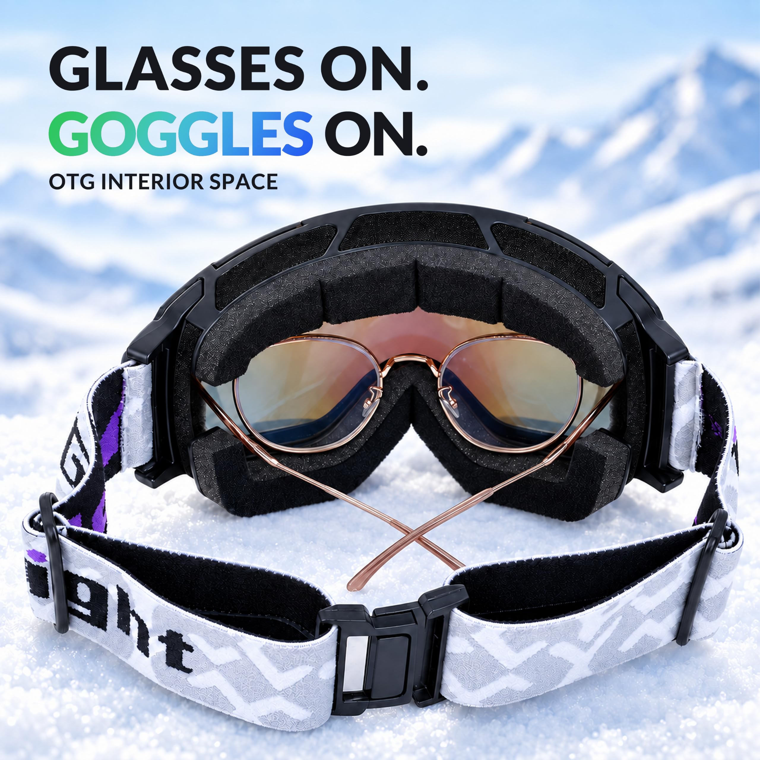 GoLight REVO spherical lens close-up showing anti-glare mirror benefit