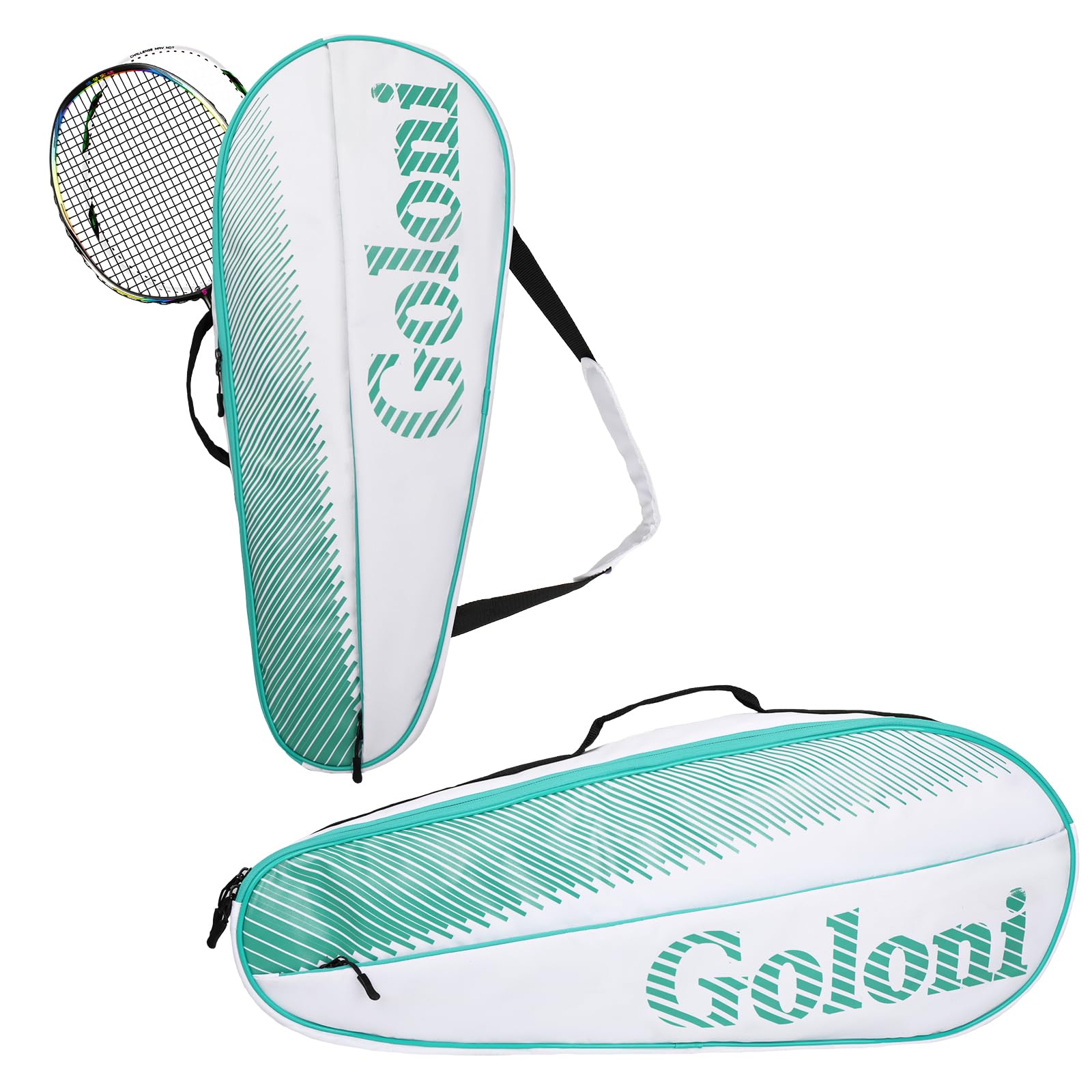 Goloni front view in green showing roomy pocket and organized access benefit