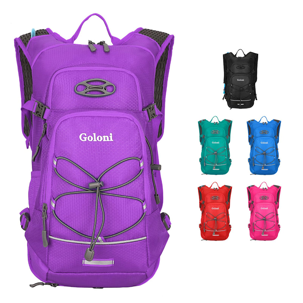 Goloni front view pack showing pockets and slim profile for better organization