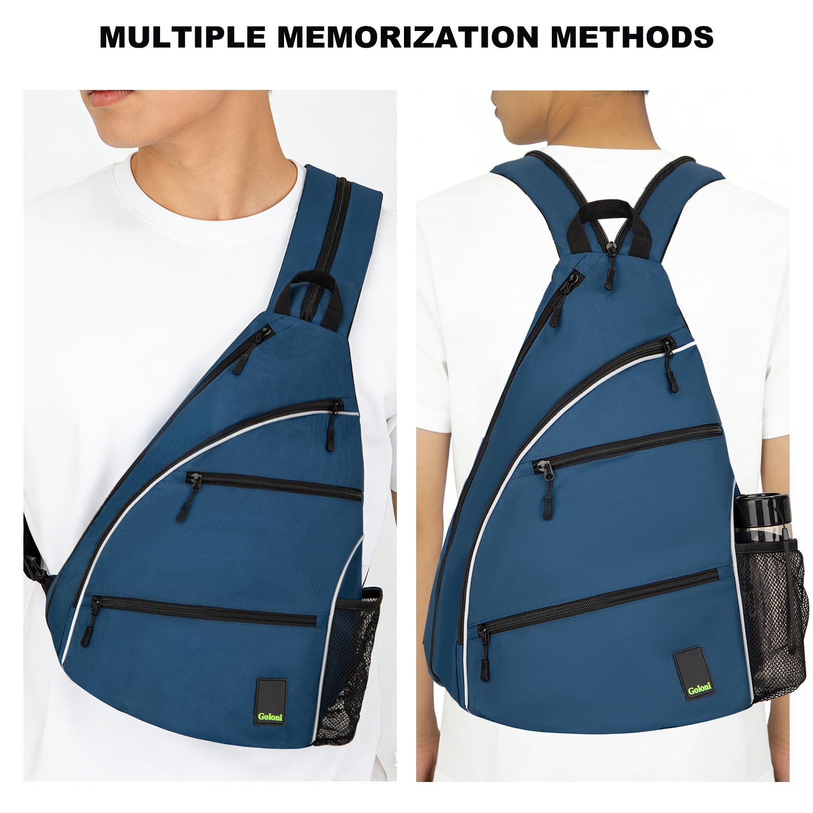 Goloni on court lifestyle setting showing convenient carry and ready gear
