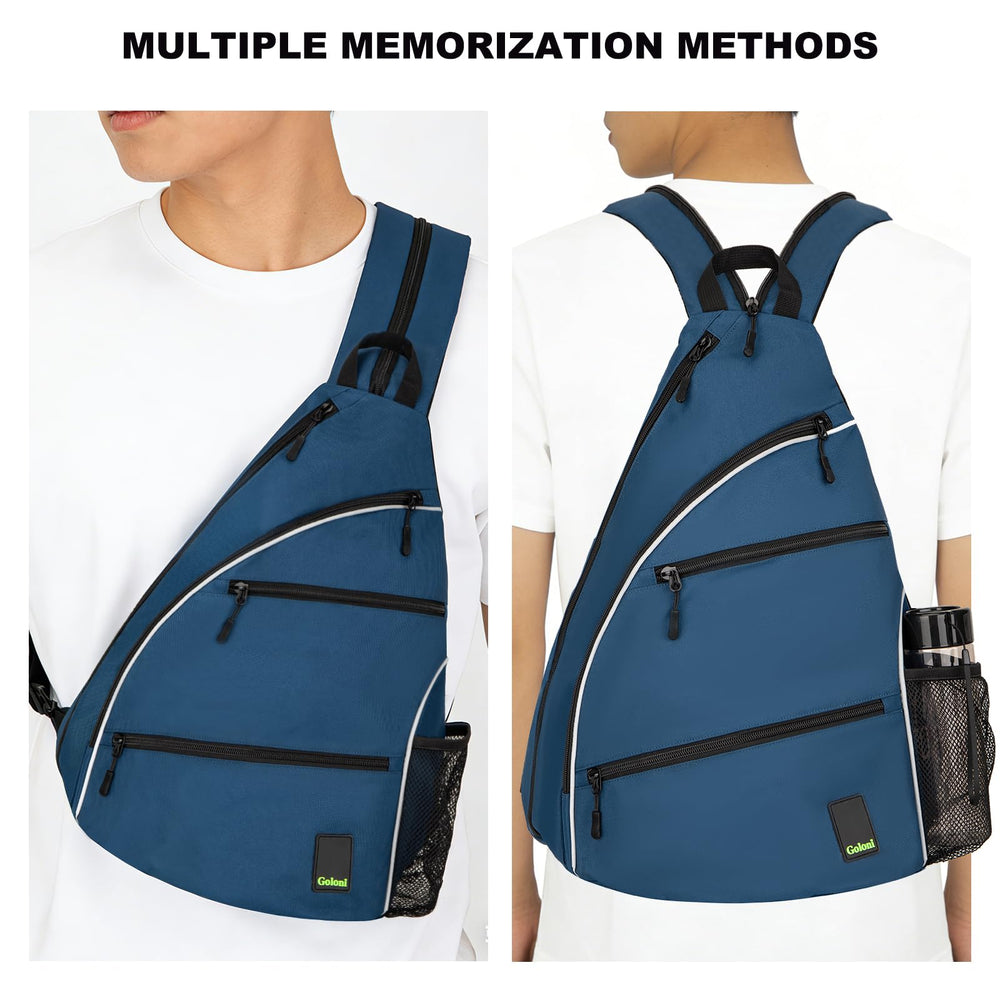 Goloni on court lifestyle setting showing convenient carry and ready gear