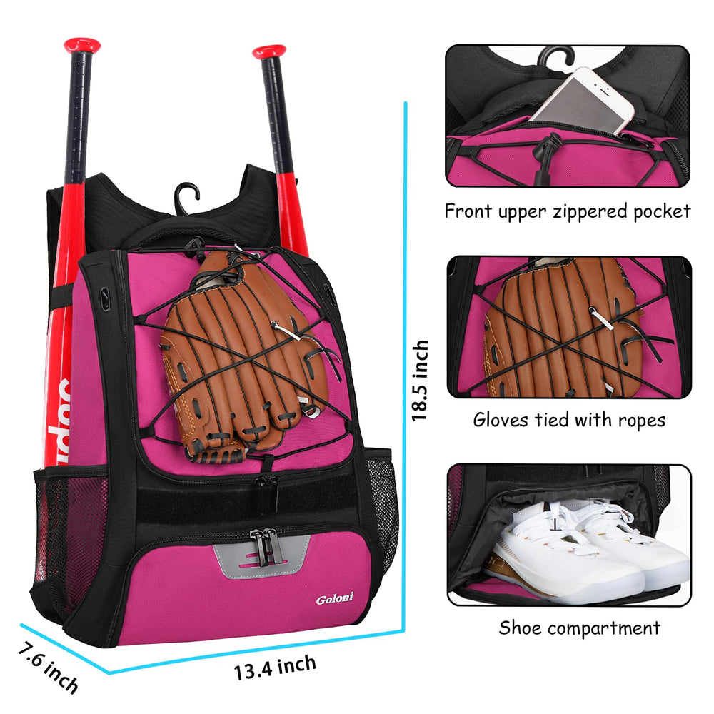 Goloni shoe compartment close-up with ventilation keeping cleats dry