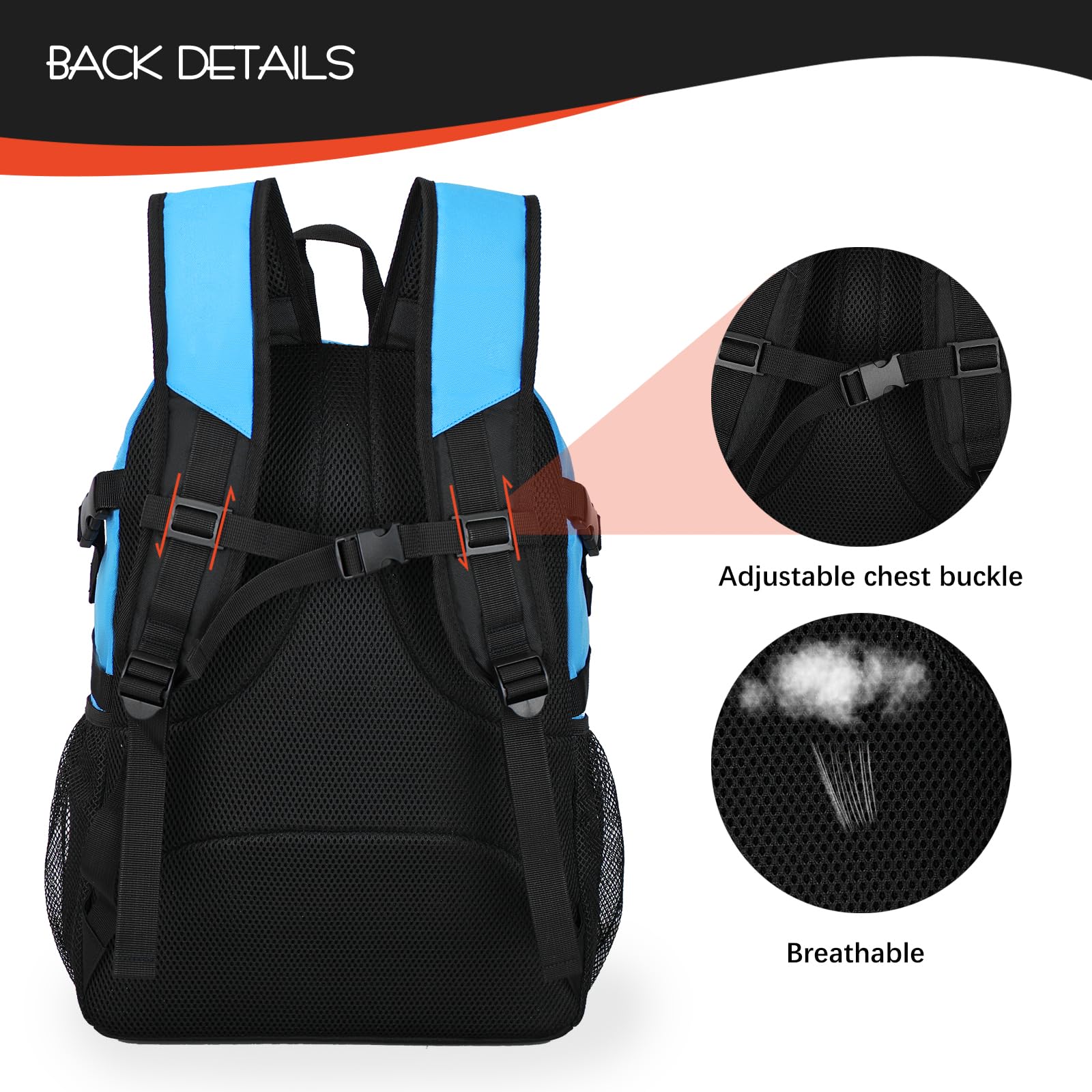 Goloni widened padded shoulder strap close-up showing comfort and support benefit