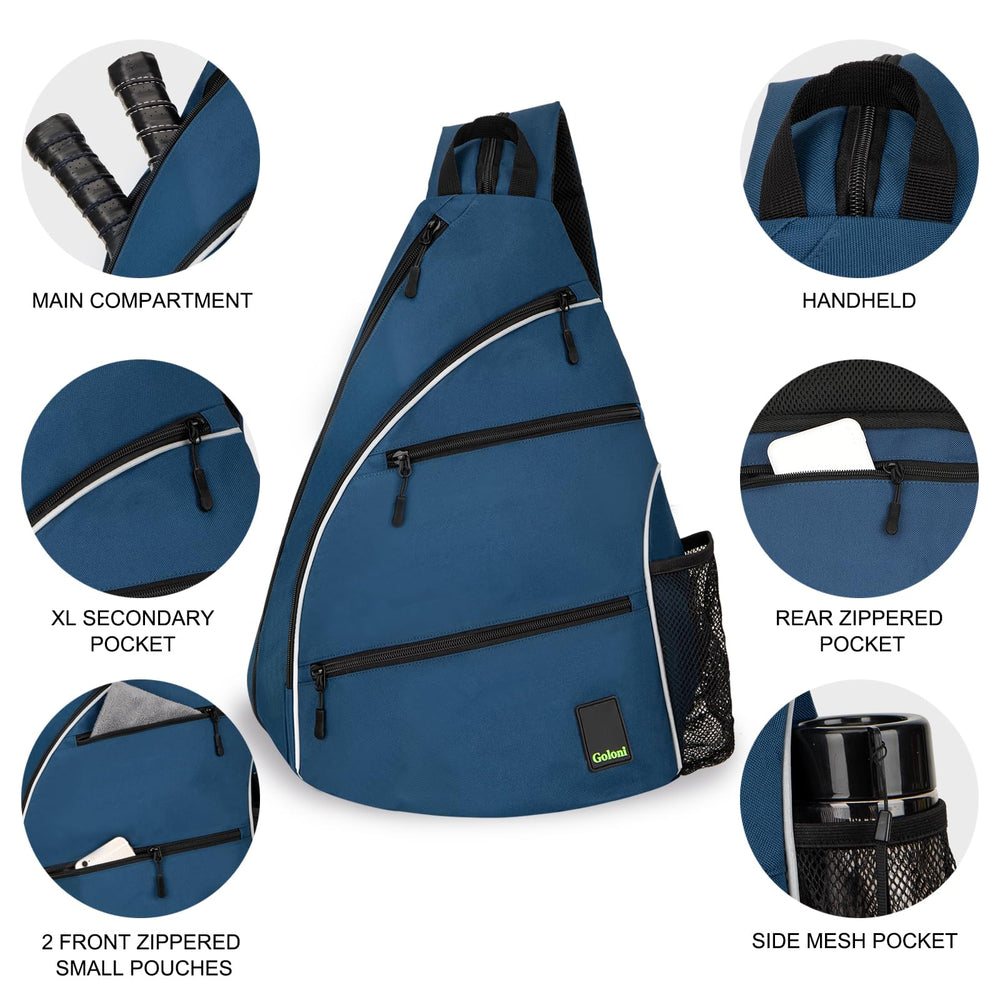 Goloni side water bottle pocket holding a bottle for easy hydration