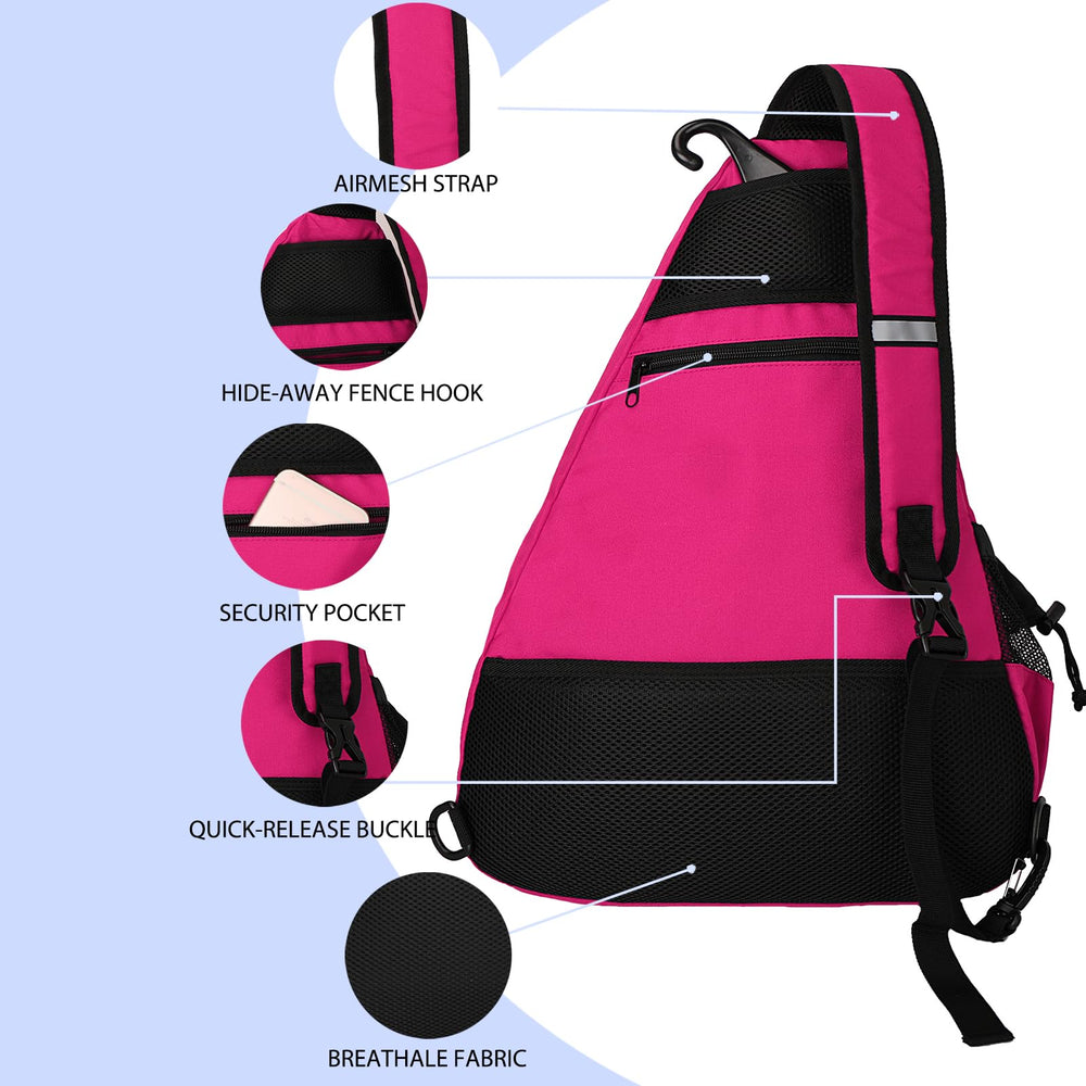 Goloni bag next to tall water bottle showing deep bottle holder and scale