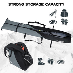 Goloni ski bag roll-top detail illustrating secure closure and protection during travel