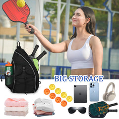 Goloni sling bag close-up of felt-lined phone pocket protecting screen from scratches