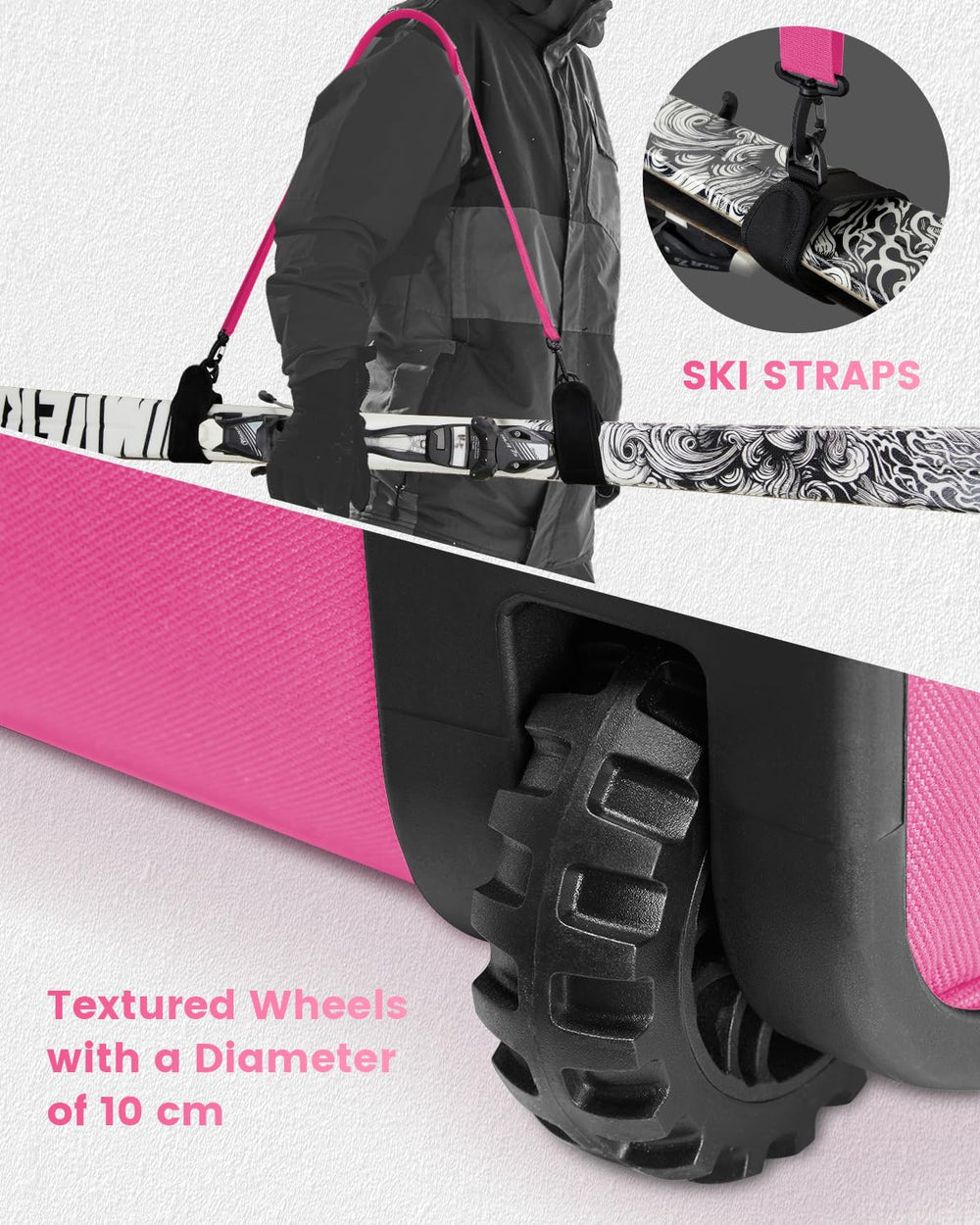 Gonex external pockets open showing organized accessory storage benefit