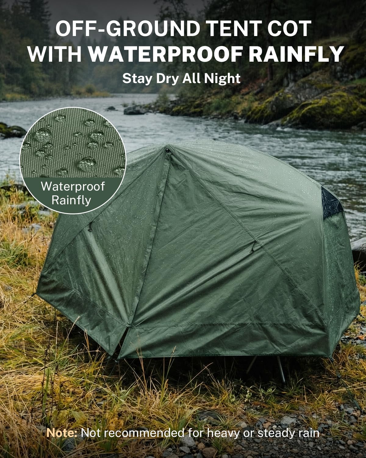 Gonex inner mesh tent detail, breathable ventilation benefit