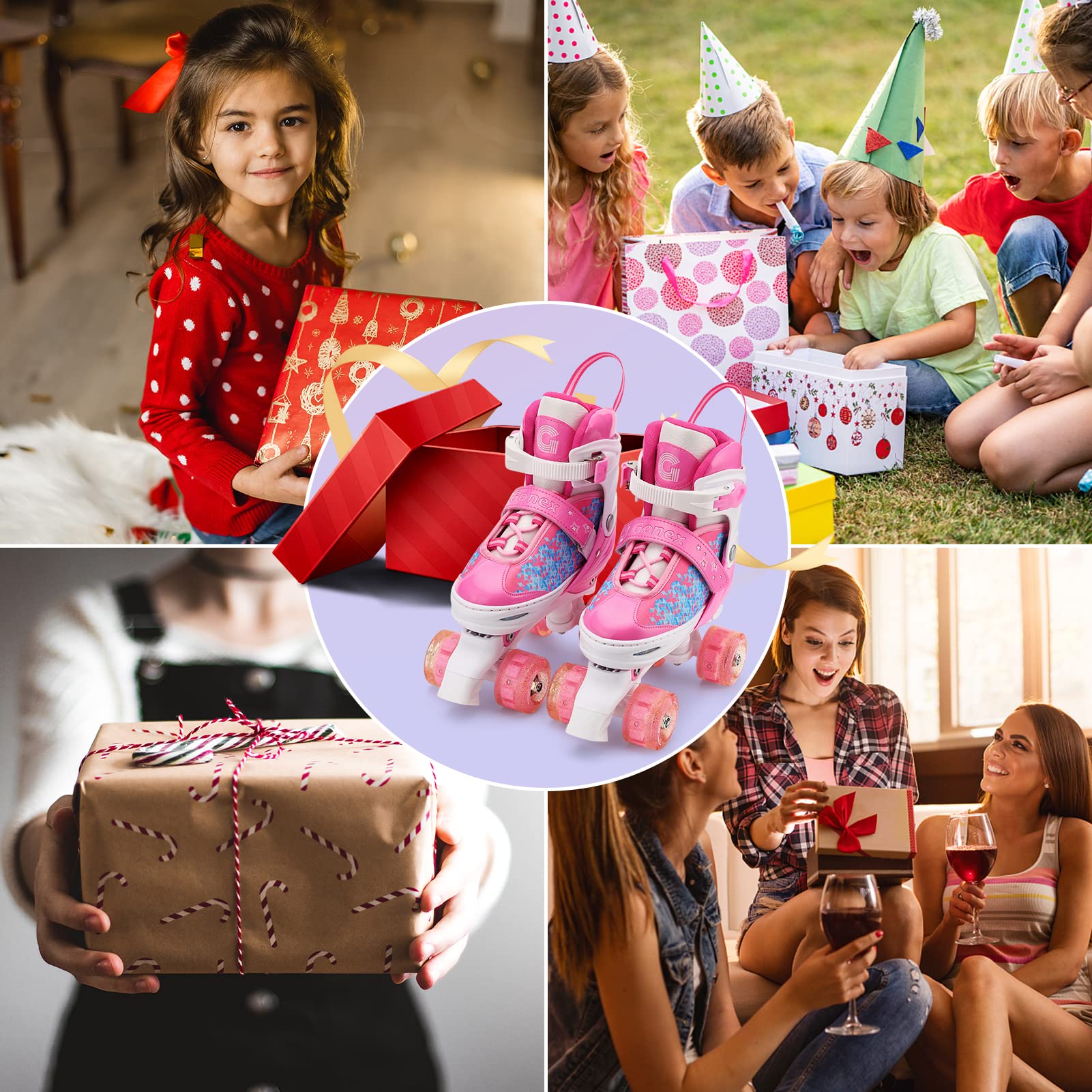 Gonex packaging and included parts laid out, highlights ready-to-gift convenience